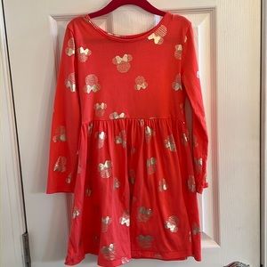 Disney Minnie Mouse Print Dress - Coral in Color